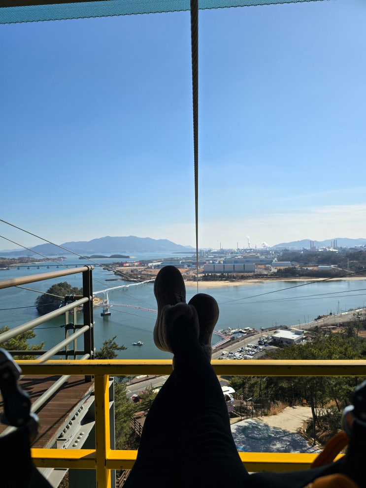  광양 가볼만한곳 배알도 섬진강별빛스카이 짚와이어