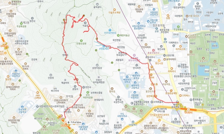  인왕산 아침 산행(석굴암)