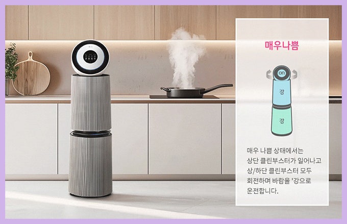 25년형 엘지 퓨리케어 AI 공기청정기 AS355NSNA AS355NGNA 할인 행사 정보
