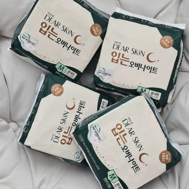 디어스킨 오버나이트 팬티형 생리대 양 많은 날 정말 걱정없을까
