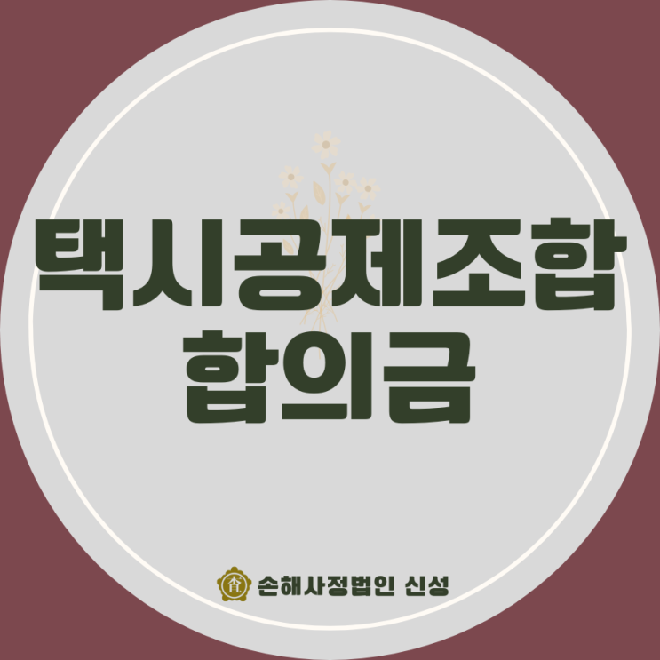  택시공제조합 합의금 제대로 받는 법! 피해자가 꼭 알아야 할 전략