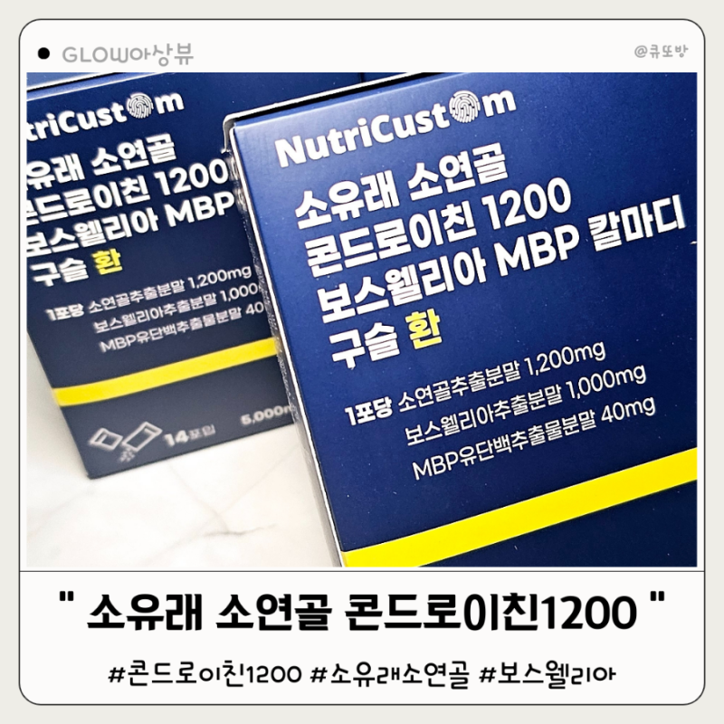 저분자 소연골 콘드로이친 1200의 효능과 성분에 대한 리뷰