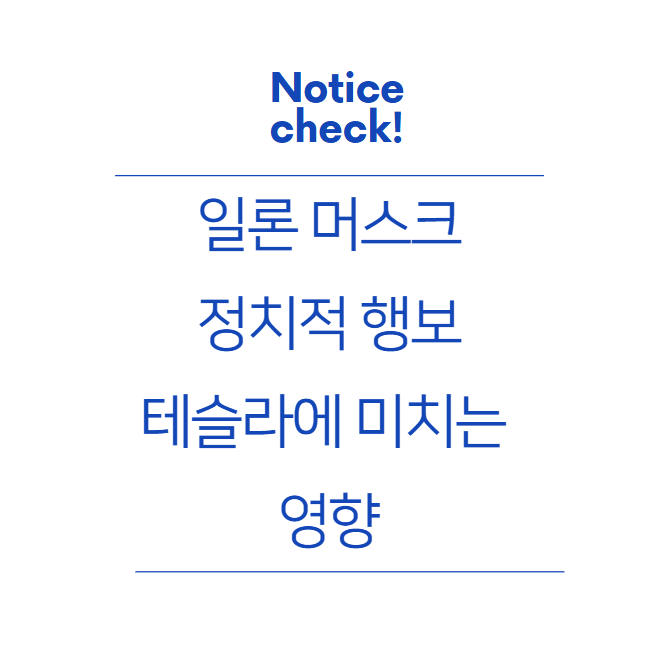 일론 머스크의 정치적 행보와 테슬라에 미치는 영향