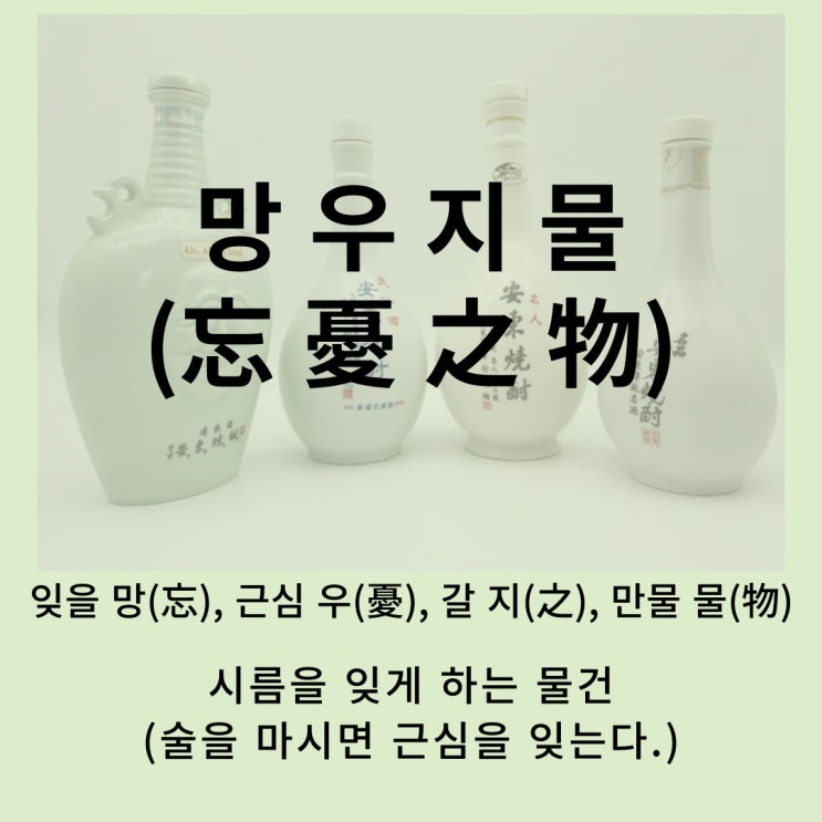  고사성어 뒤집어 보기 (64. 망우지물)