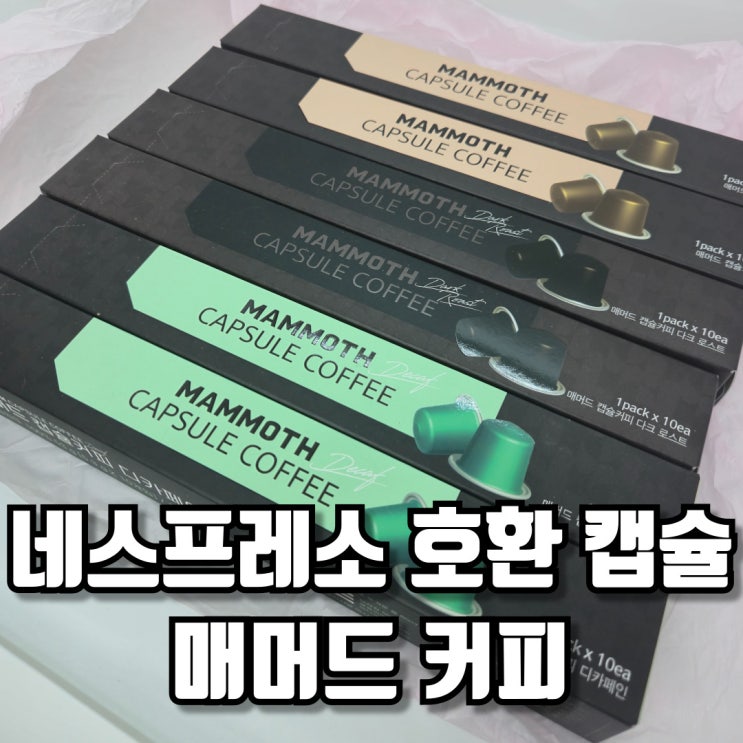  고소한 네스프레소 호환 캡슐 매머드 커피