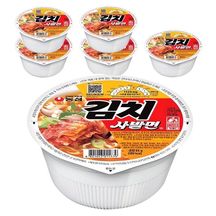  김치사발면 86g, 6개