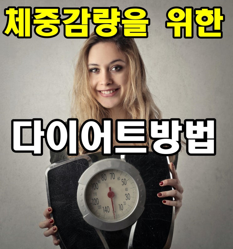  체중감량을 위한 다이어트방법
