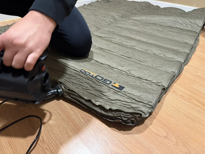 고투 자충매트 에어매트 10cm + 퀵클리 에어펌프 사용후기