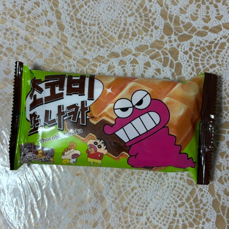  아이스 초코비 모나카 - 짱구는 못말려 먹은 후기