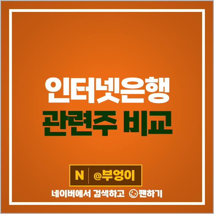 인터넷은행 관련주 드림시큐리티 카카오뱅크 한국금융지주 주가 KB금융 예스24 주식 인터넷은행 관련주 드림시큐리티 카카오뱅크 한국금융지주 주가 KB금융 예스24 주식