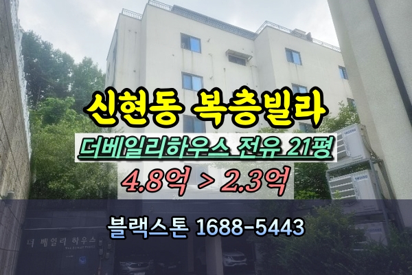  신현동 더베일리하우스 경매 복층빌라 2억대 [2024타경62900]