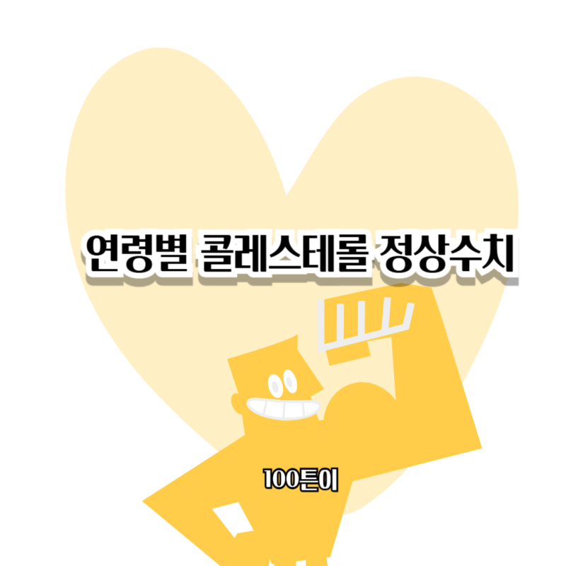 연령별 콜레스테롤 정상 수치