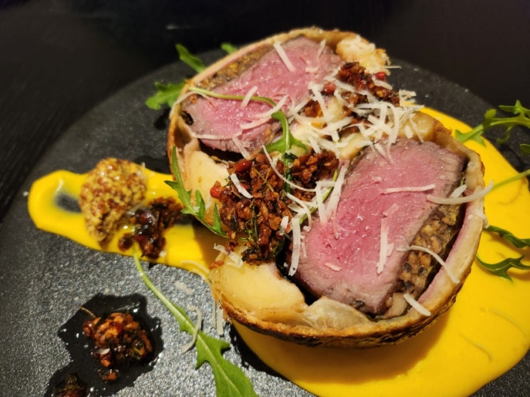  동탄 데이트 맛집 '다시봄비스트로' 비프 웰링턴, 전복 감태 오일 파스타 먹어본 후기