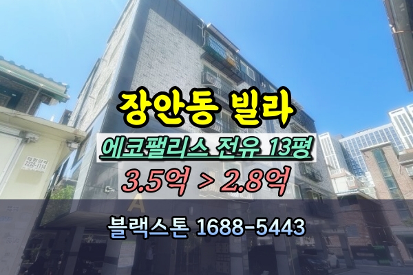 장안동빌라 경매 에코팰리스 5층 3룸 [2024타경114380]