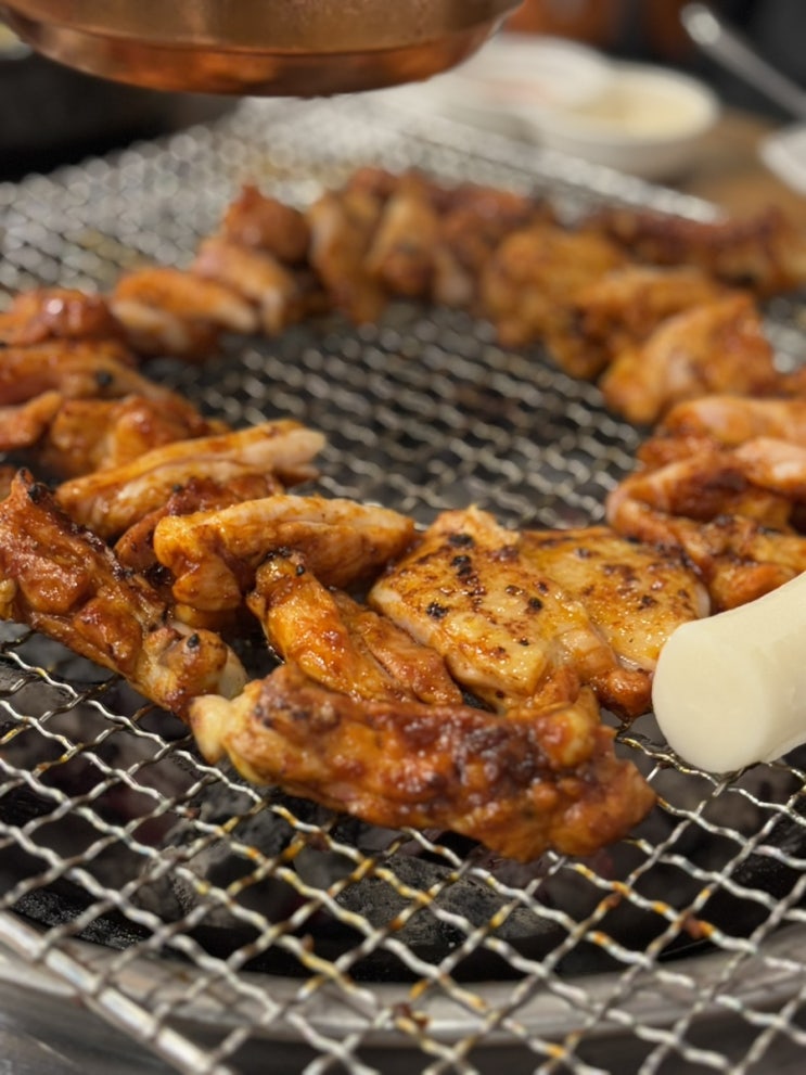  [부천/상동역] 놀놀숯닭갈비 상동점_부천닭갈비맛집 방문후기 치즈퐁듀 어디까지 늘어나는거에요?
