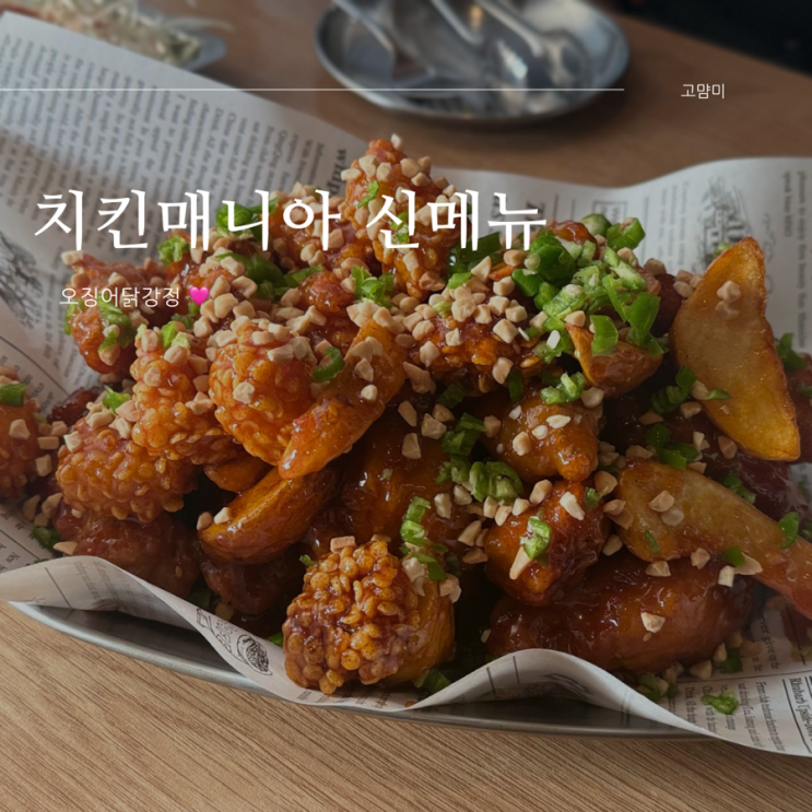  동묘앞역 맛집 ㅣ 치킨매니아 황학 1호점 ㅣ 오징어닭강정 후기
