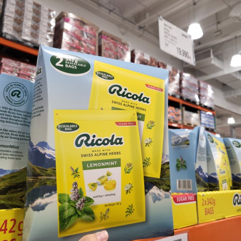 코스트코 추천 RICOLA 리콜라 레몬민트 허브캔디 구매후기 임산부 입덧캔디 무설탕 사탕 목캔....