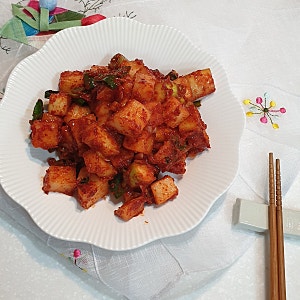 백종원 깍두기담그는법 무 한개 양념 레시피 김치반찬