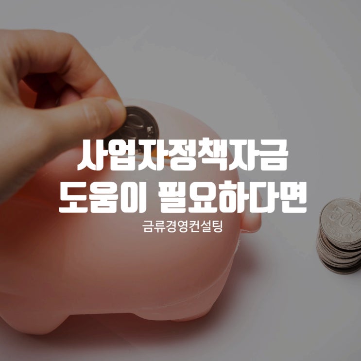  사업자정책자금, 도움이 필요하다면 금류와 함께!