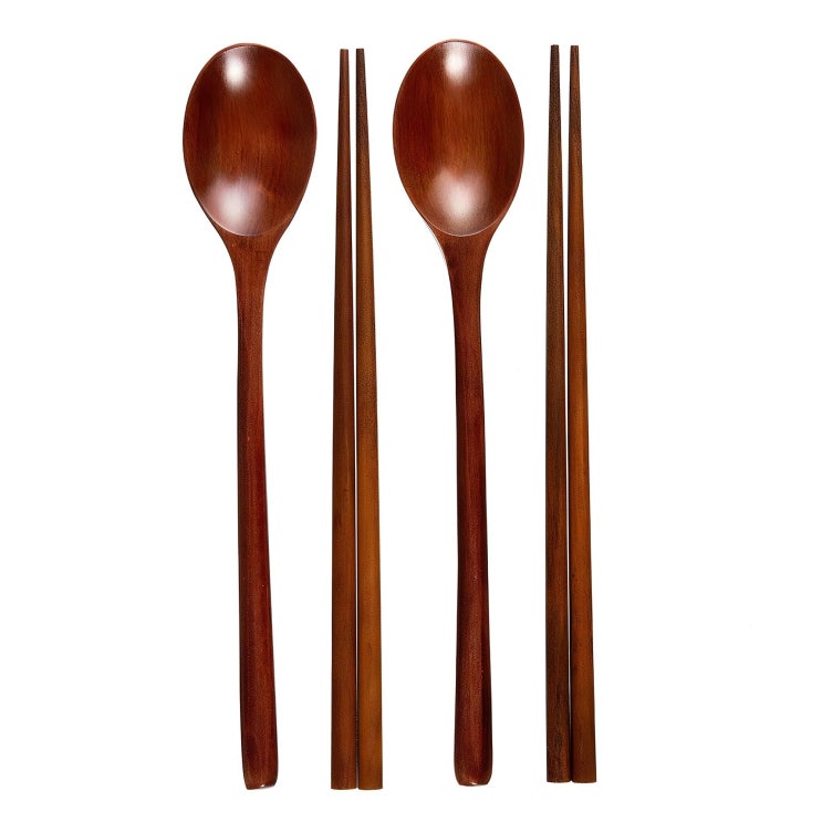 코멧 옻칠 나무 수저세트