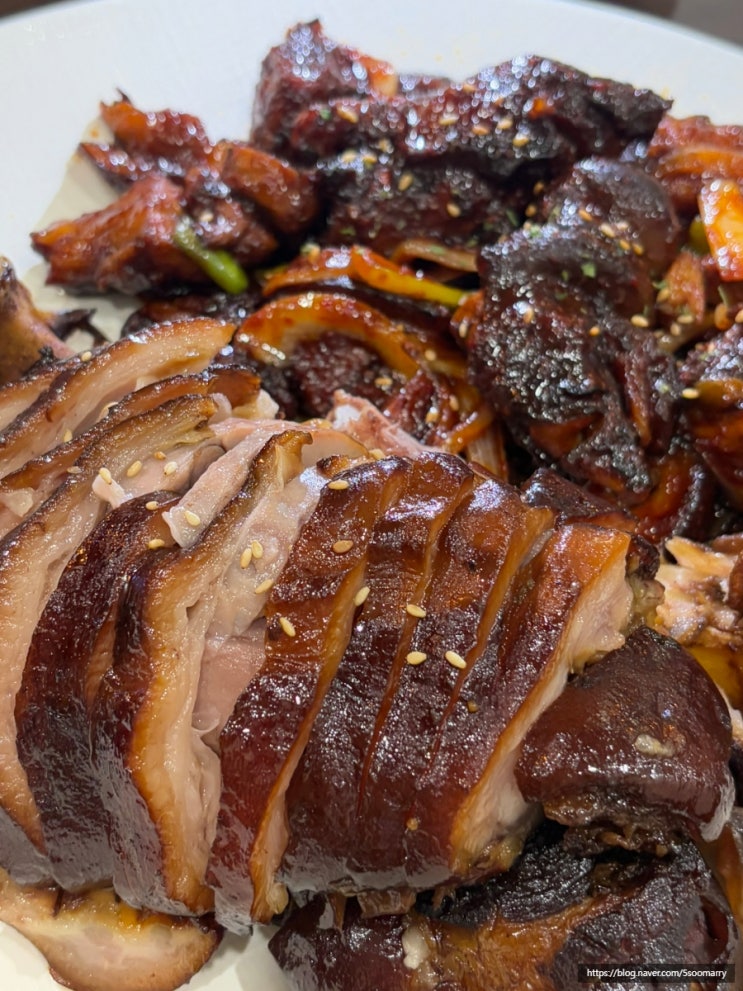  강남 맛집 일족 논현동 신상 술집 족발 양념 불족 소주