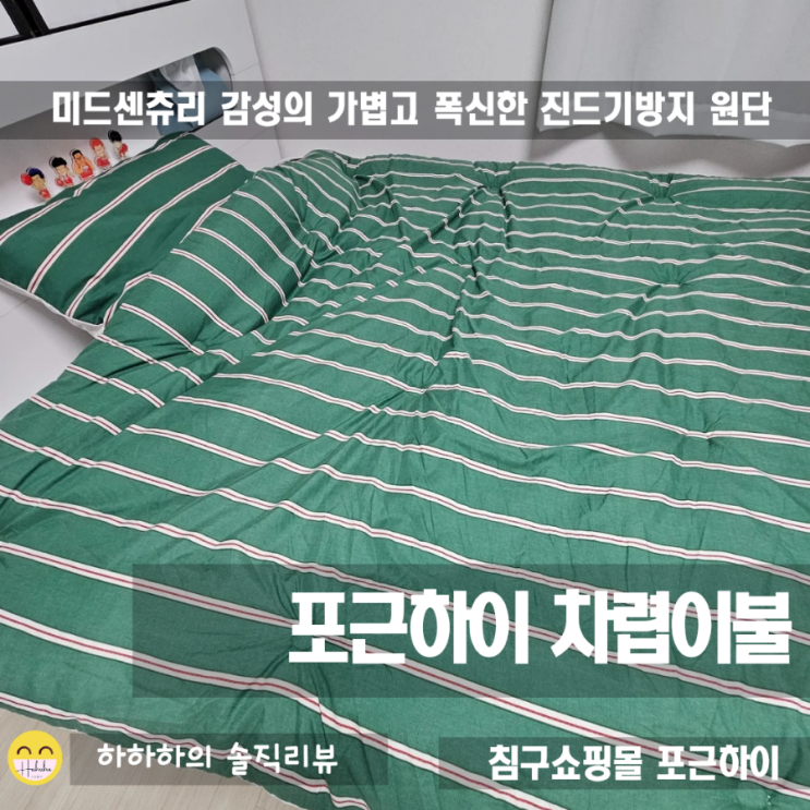  봄맞이 미드센츄리 옥수수솜, 포근하이 차렵이불