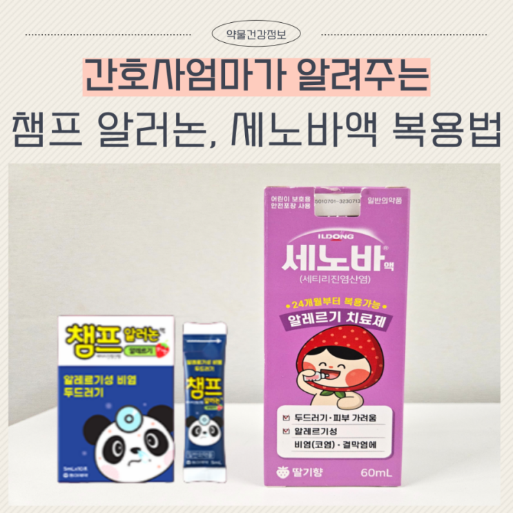  챔프 알러논 세노바 시럽 세노바액 용량