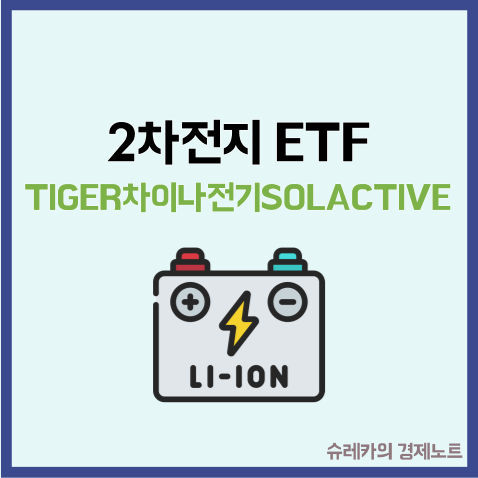  2차전지 캐즘 극복! TIGER 차이나전기 SOLACTIVE 중국 시장 투자