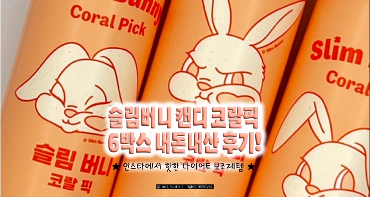  슬림버니 캔디 코락픽 6박스 내돈내산 후기!