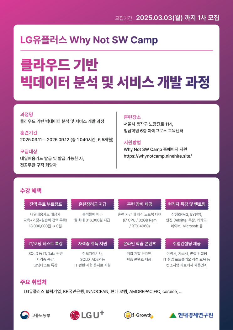 [LG <b>유플러스</b>] K-<b>디지털</b> 트레이닝 LG <b>유플러스</b> Why Not... 
