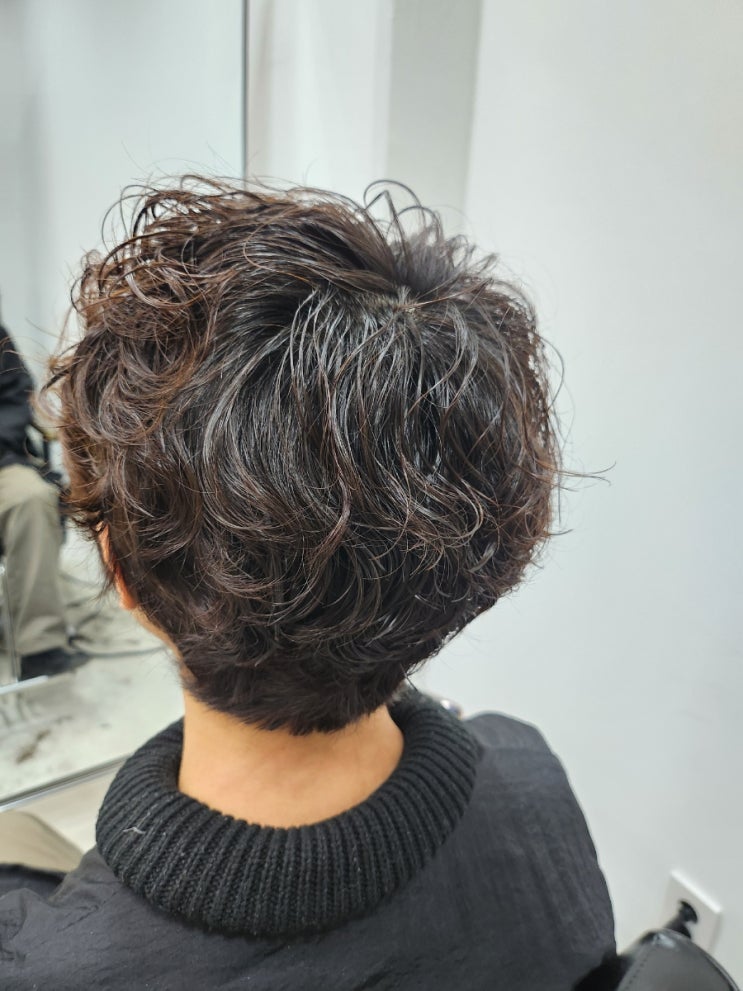  미사 남자머리 전문 미용실 투리짓에서 펌 했어요