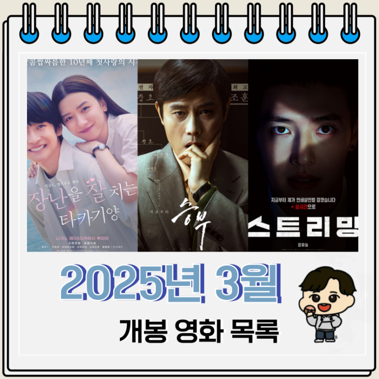 2025년 3월 개봉 영화 목록 2025년 3월 개봉 영화 목록