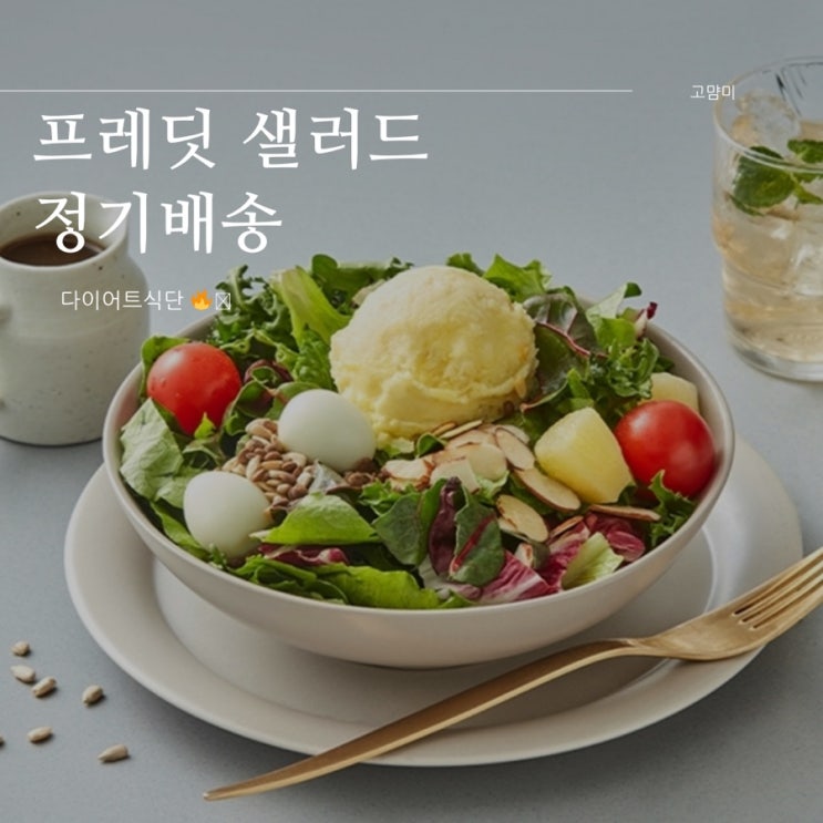  잇츠온 샐러드 후기 ㅣ 정기배송샐러드 ㅣ 프레딧 샐러드 ㅣ 다이어트식단