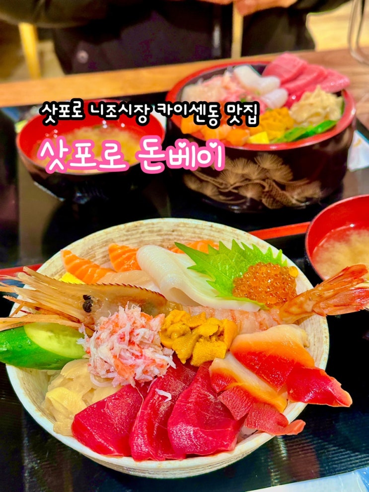  일본 삿포로 돈베이_삿포로 니조시장 카이센동 맛집 후기