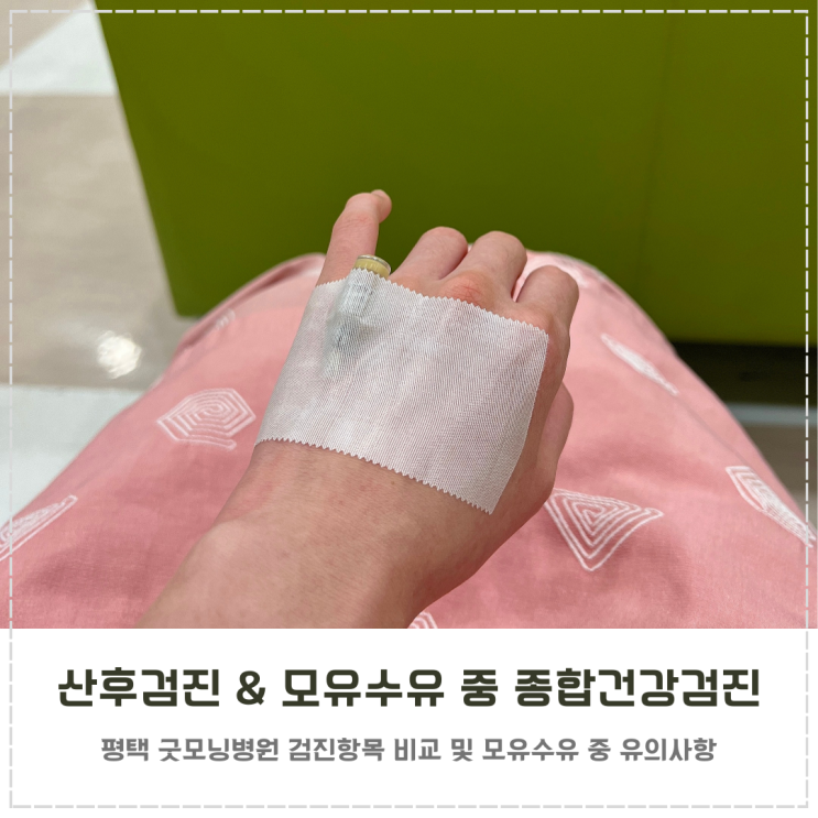  평택 산후검진 대신 종합검진 모유수유 중 건강검진