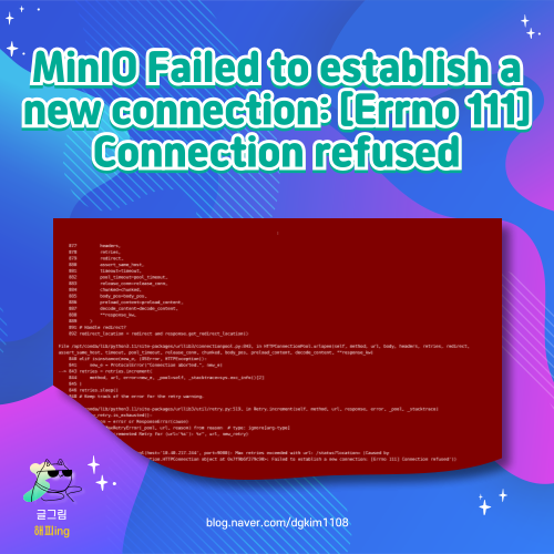  MinIO Failed to establish a new connection: [Errno 111] Connection refused