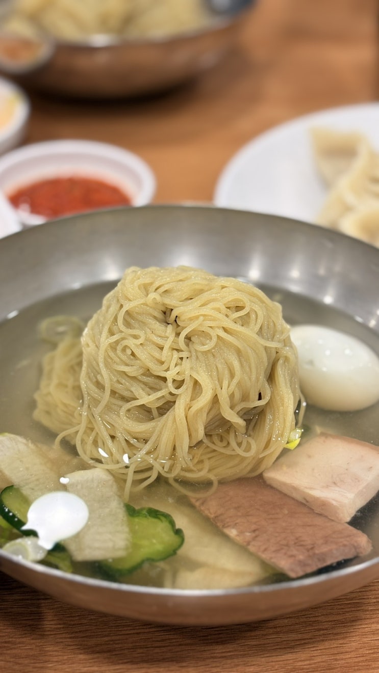  강남구청 맛집 진미 평양냉면 방문 후기 - 미슐랭 맛집의 위엄