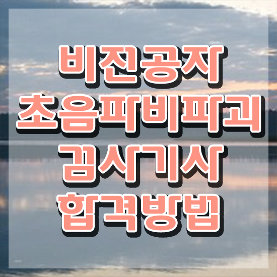  초음파비파괴검사기사 하는일 자격요건 인강으로 단기간에 끝낸 팁