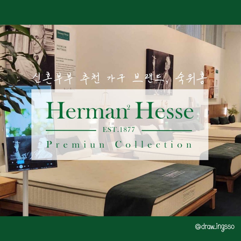 소프트 매트리스의 강자, 신혼부부 가구 마련한 숙위홈, 헤르만 헤세 매트리스