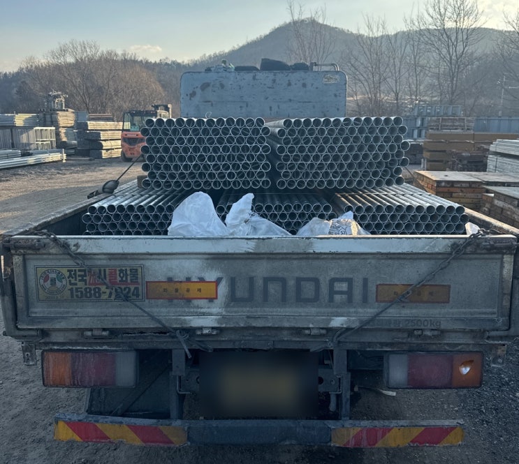  중고 비계파이프(아시바) 가격 단관파이프 강관파이프 신재 KCs 인증품 2.3t 1.8t 판매 및 매입