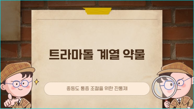  트리돌, 트롤, 트로돈, 트라주 (Tramadol Hydrochloride) 의 효능과 진통제 단계, 부작용에 대해 알아봐요