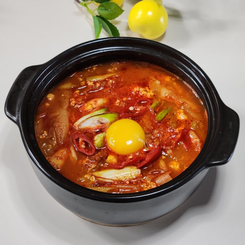 구수하고 깊은 맛 초당순두부찌개 레시피 고추참치 요리 끓이는법