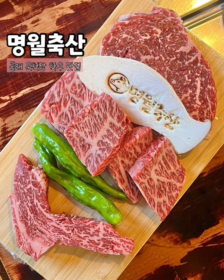  부산 동래한우 명월축산 부산식육식당 온천장고기집