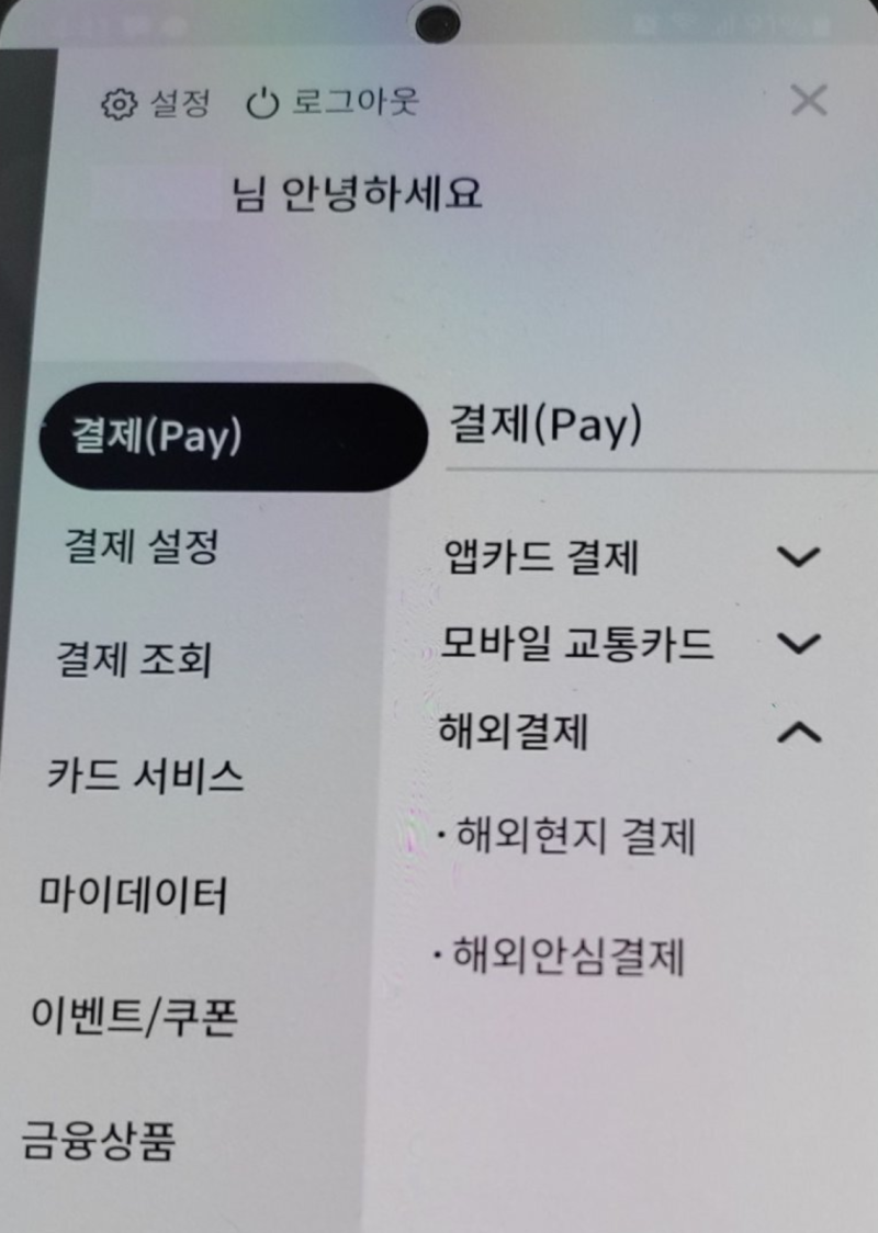 각 카드사별 가상카드번호 생성 방법 및 세부 해외이용 설정 방법 : 네이버 블로그