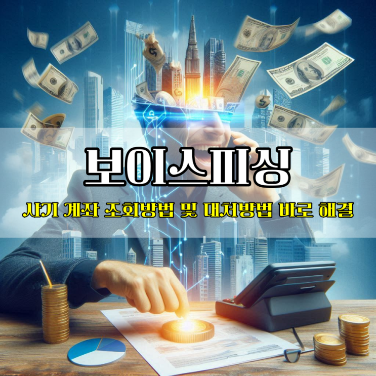 보이스피싱 사기 계좌 조회방법 및 대처방법 바로 해결