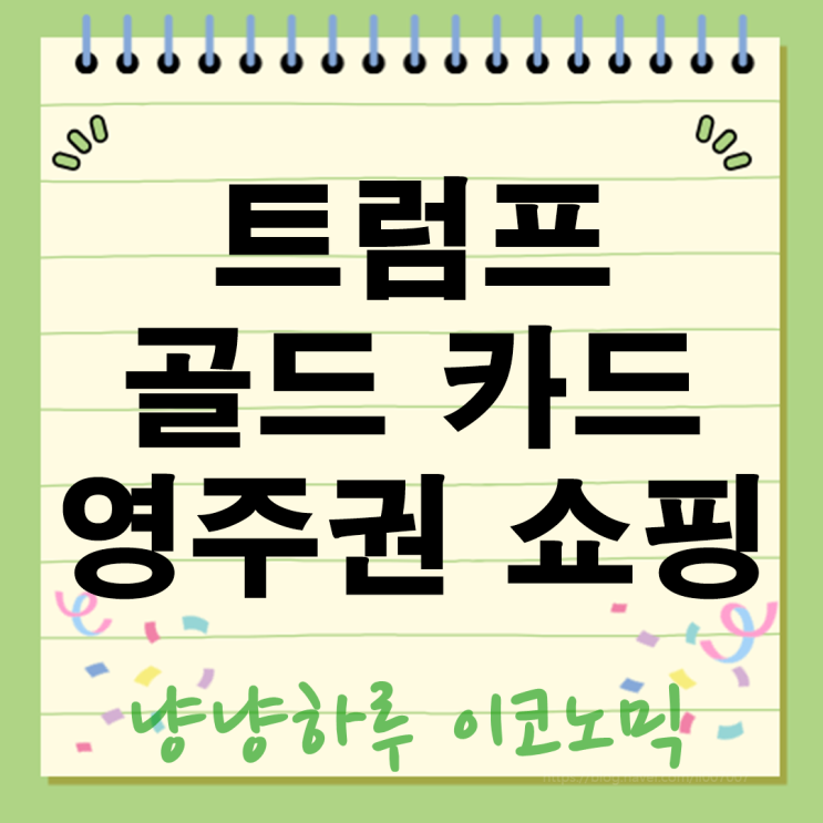  트럼프의 골드카드로 영주권 쇼핑? 불법 이민 500만불 파격 제안