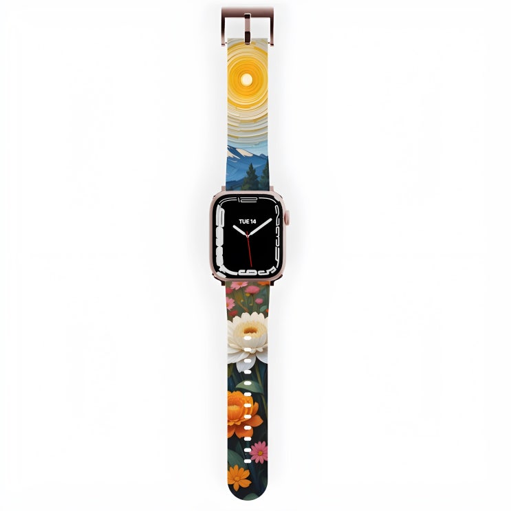  a landscape painting of Van GoghApple Watch Band - Rose Gold