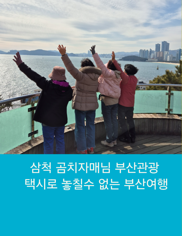  삼척 곰치자매님 동해선 ITX타고 부산관광 택시로 놓칠수 없는 부산여행
