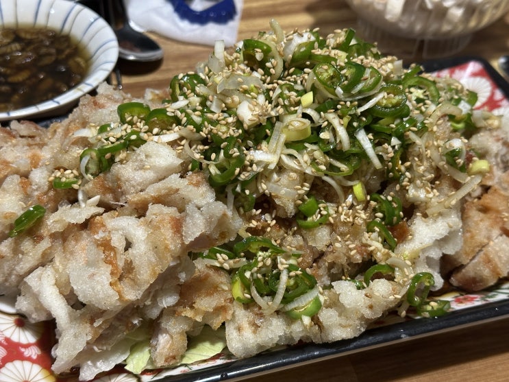  어제 야식 아산 배방 내돈내산 유린기 맛집 해오리포차