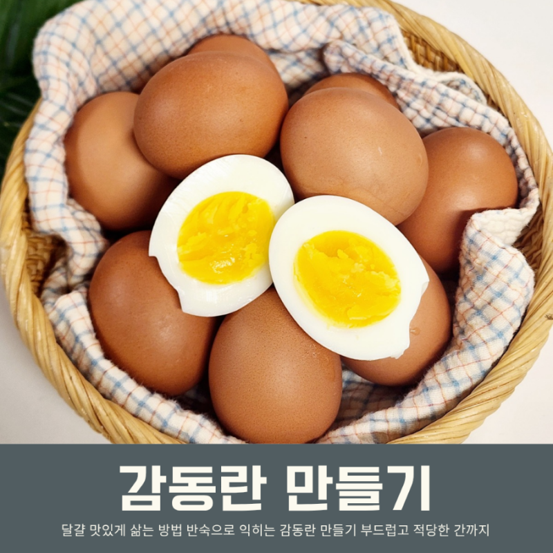 감동란 만드는법 집에서 반숙 계란 삶기 시간 유통기한